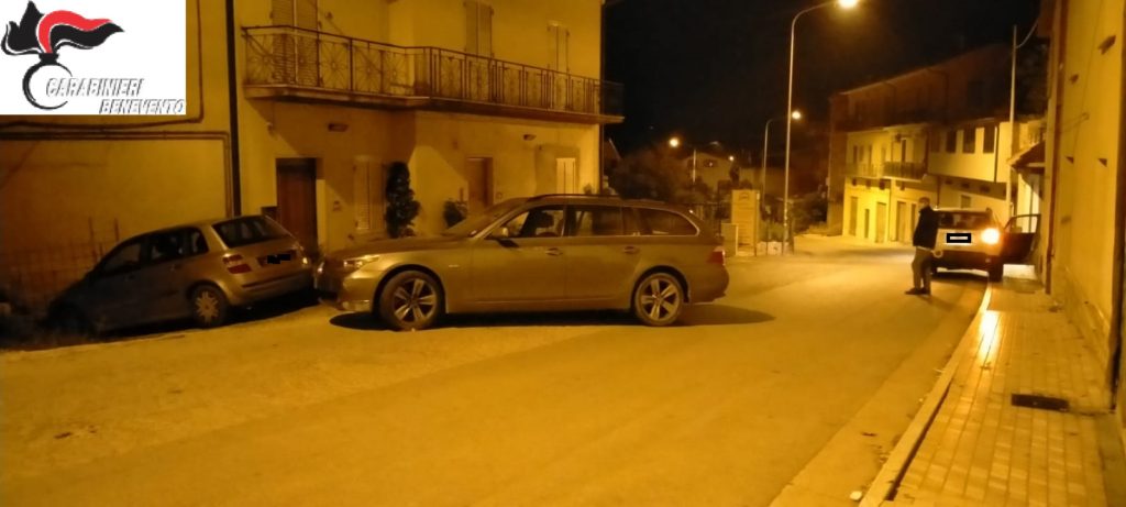 Intercettata banda di rapinatori a Benevento: ritrovate due auto rubate