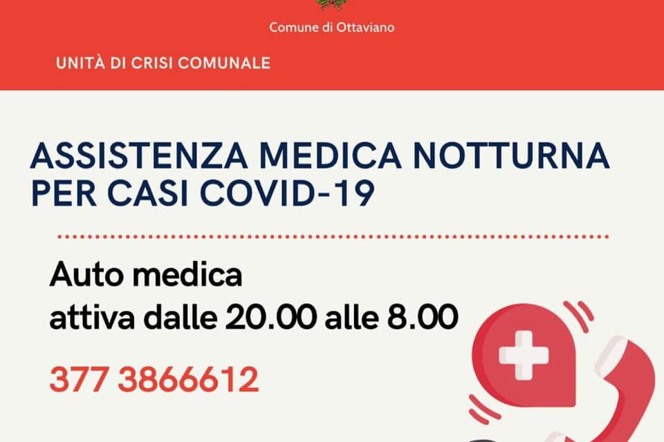 Ottaviano, riparte il servizio di automedica per i malati di covid