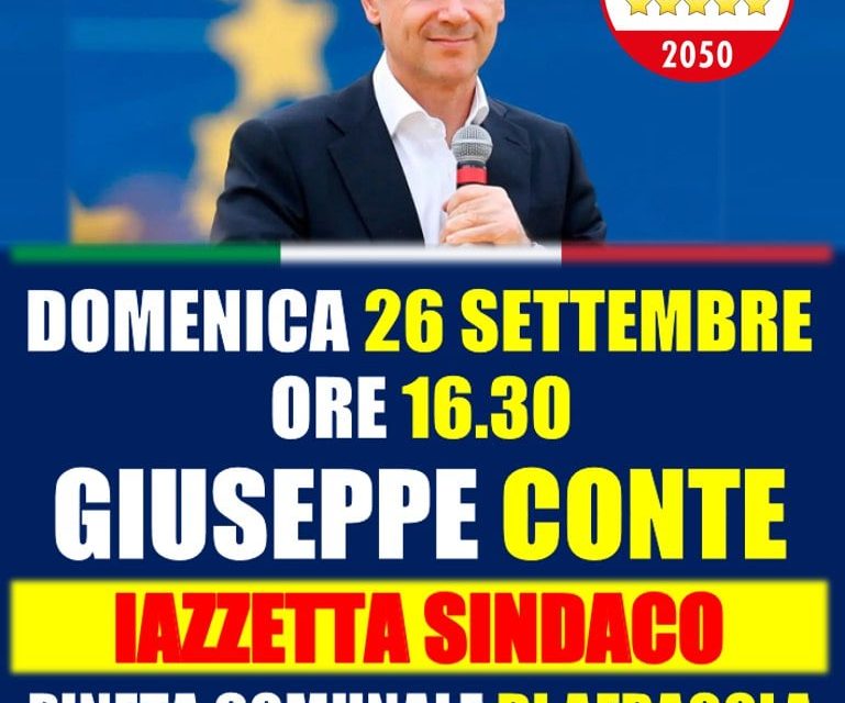 Domenica arriva Giuseppe Conte ad Afragola a sostenere il candidato sindaco Antonio Iazzetta