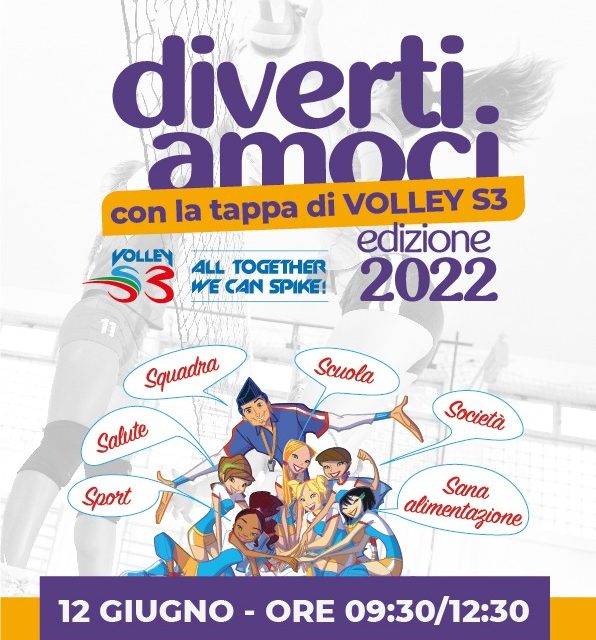 Sport a Casoria. Domenica 12 giugno l’evento “Divertiamoci con la tappa volley S3”