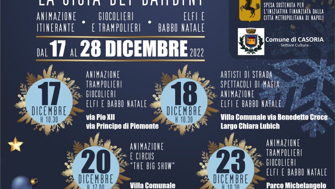 Casoria. Un magico Natale: al via gli eventi per i bambini