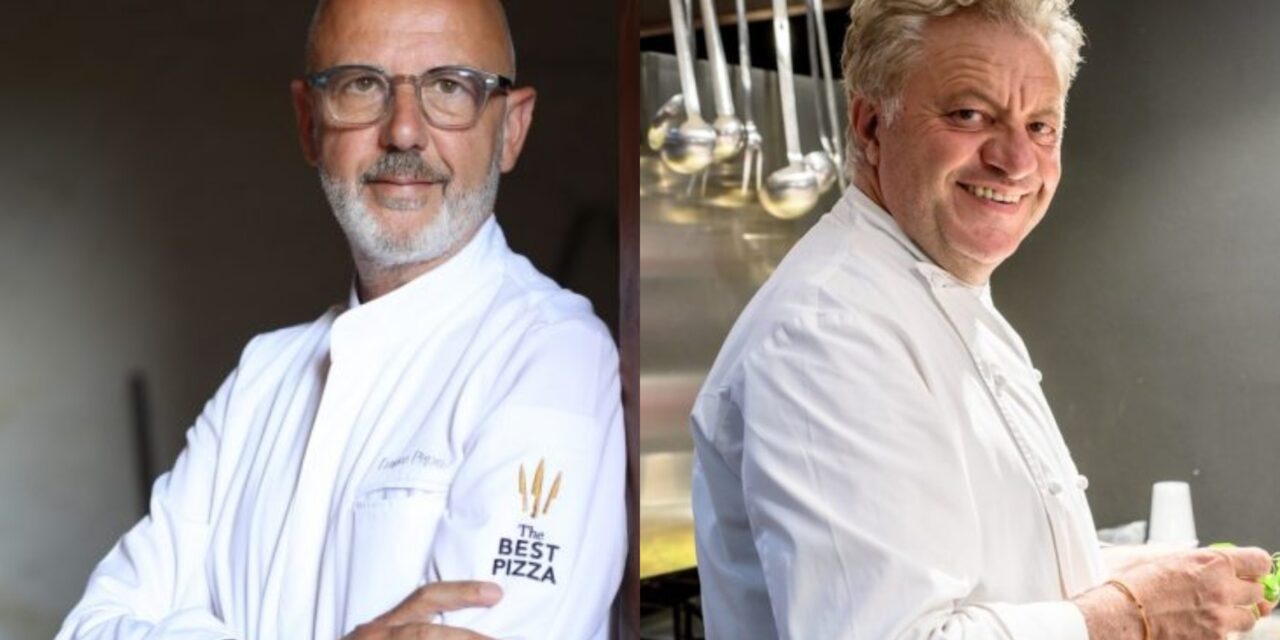 Peppe Guida e Franco Pepe protagonisti della “Celebrity dinner”  alle Axidie di Vico Equense