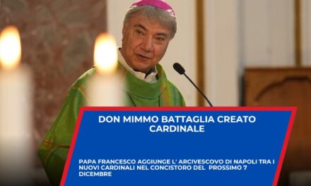 Papa Francesco nomina cardinale don Mimmo Battaglia, arcivescovo di Napoli