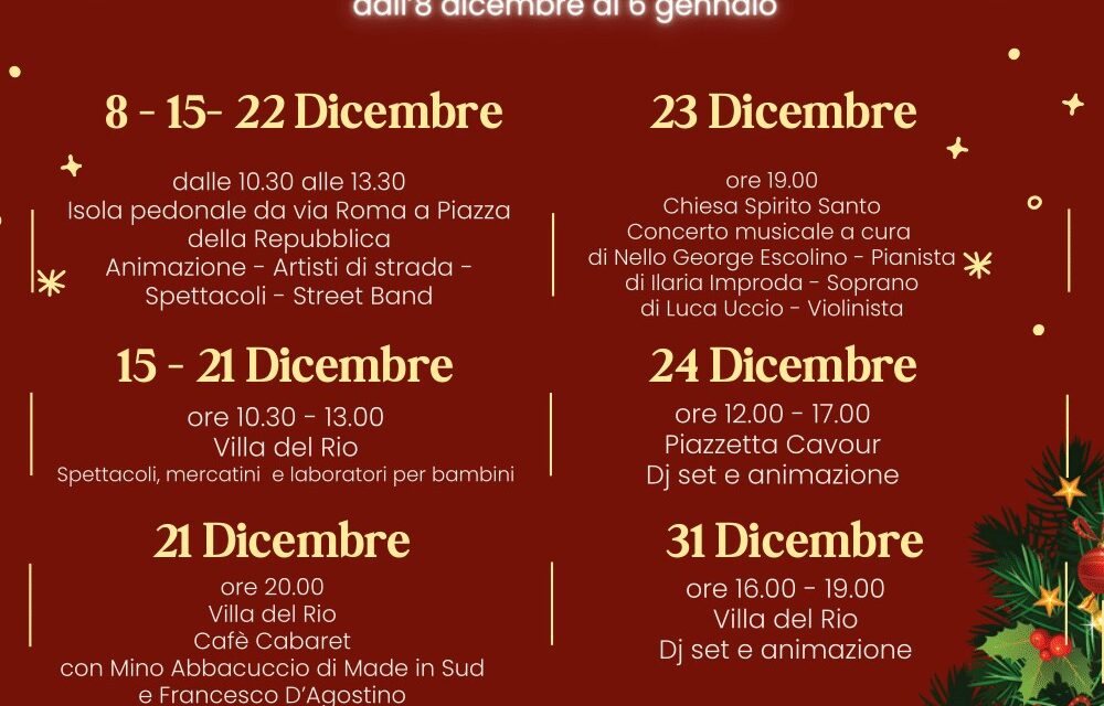 Vivi il Natale a Sant’Antimo: un mese di eventi gratuiti per tutte le età