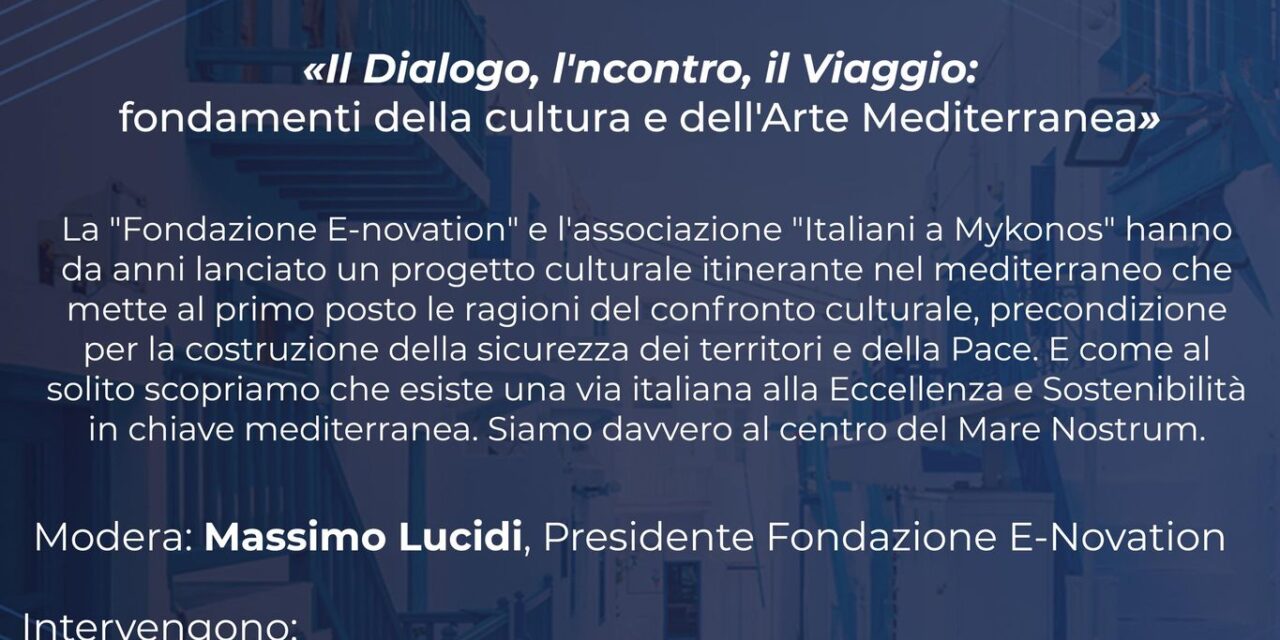 “Il dialogo, l’incontro, il viaggio”, fondamenti della cultura e dell’arte mediterranea alla Camera dei Deputati