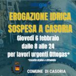 Casoria. Lavori di manutenzione alla rete idrica comunale, ecco quando mancherà l’acqua