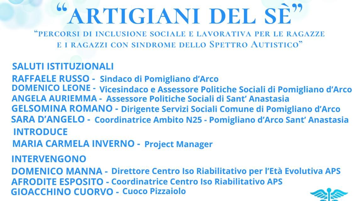 “Artigiani del sé”, giovani con autismo e sindrome di down protagonisti del futuro con il Centro Isoriabilitativo APS di Pomigliano d’Arco